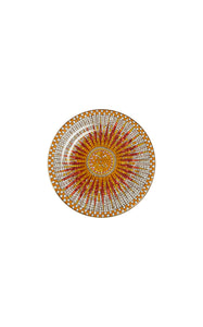 Dessert Plates in Sunrays Multicolor, Set of 2