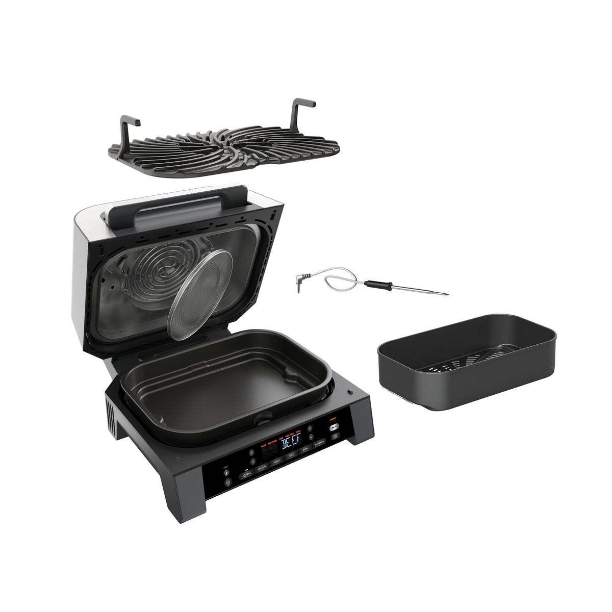 Foodi Smart XL 6-in-1 Indoor Grill & Air Fryer with Built-in Thermometer
