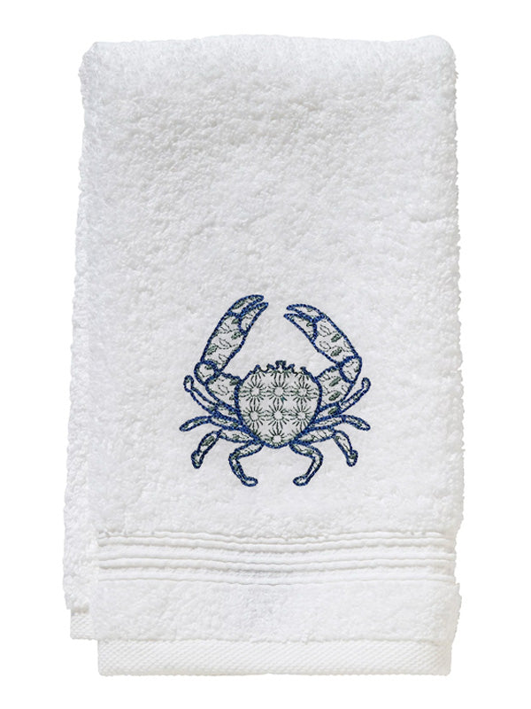 Guest Towel in Crab Chinoiserie