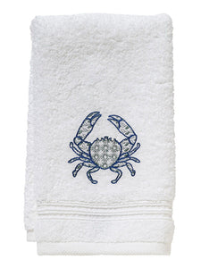 Guest Towel in Crab Chinoiserie