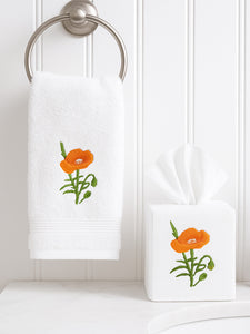 Guest Towel in Poppy Tangerine