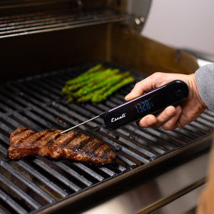 Stelo Waterproof Folding Thermometer in Black