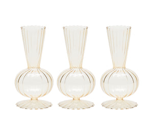 Tess Bud Vase in Champagne, Set of 3