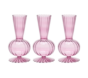 Tess Bud Vase in Lavender, Set of 3