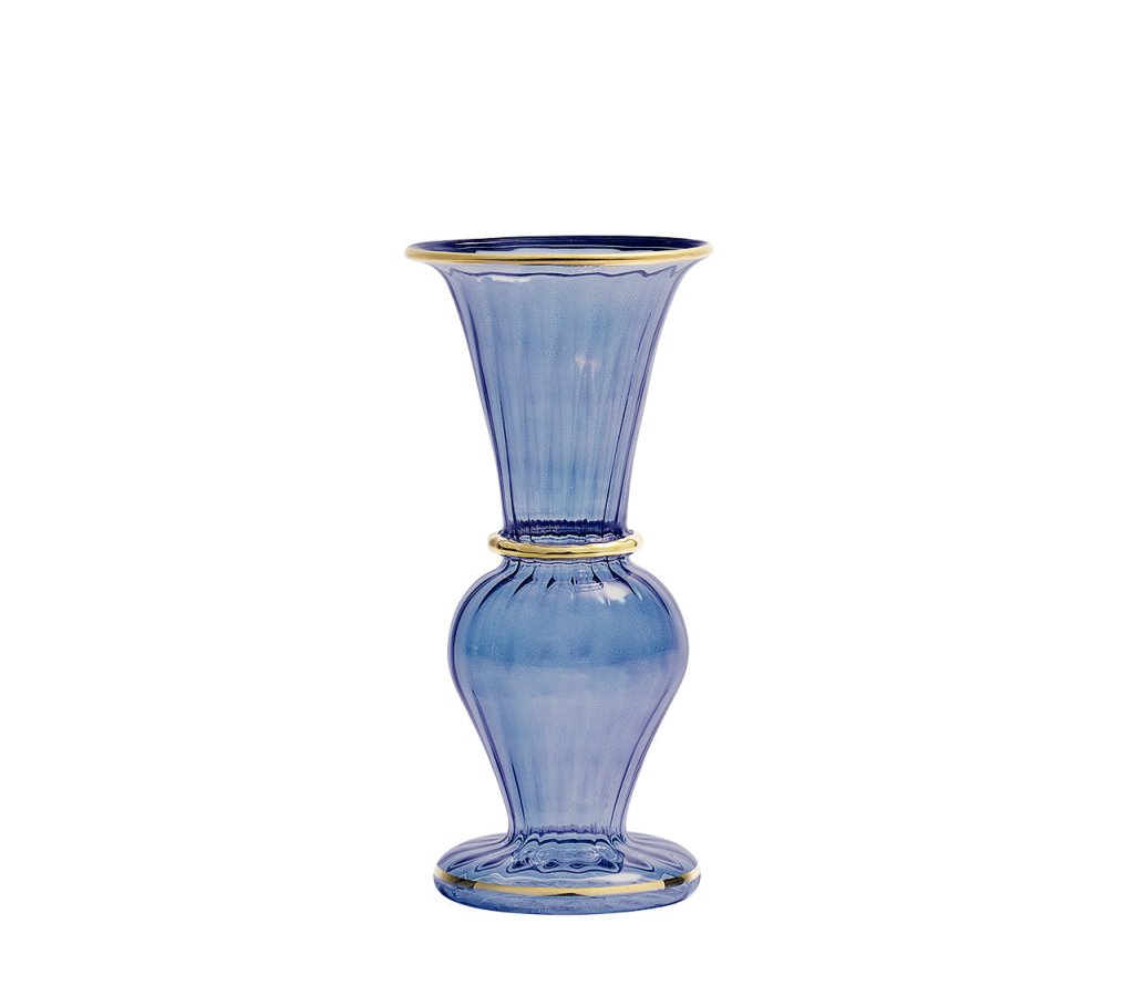 Kim Seybert, Inc.Trumpet Bud Vase in BlueHome Decor