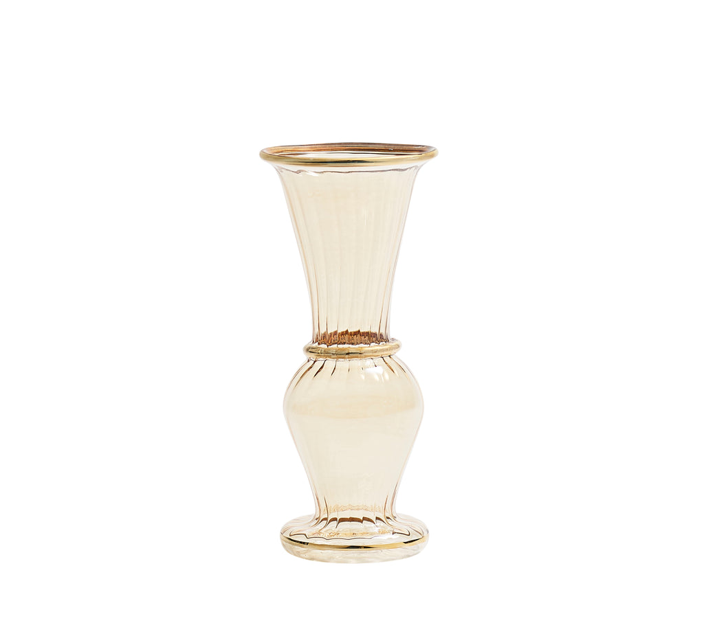 Trumpet Bud Vase in Champagne