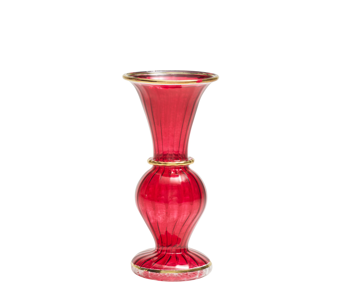 Trumpet Bud Vase in Ruby