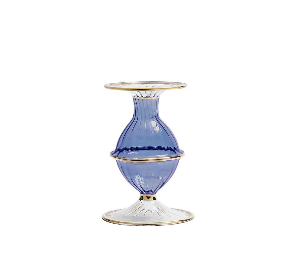 Blossom Candle Holder in Blue