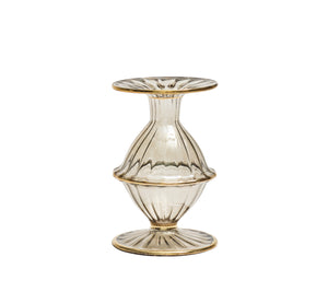 Blossom Candlestick in Smoke