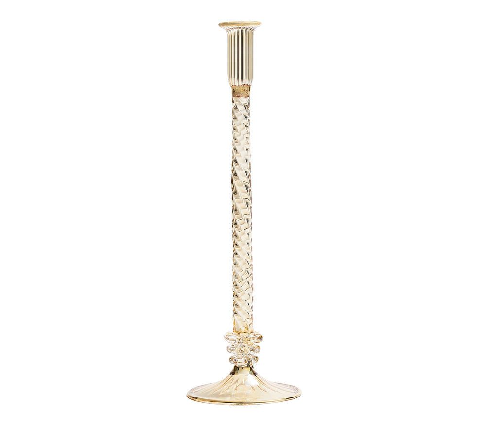 Braid Candle Holder in Champagne