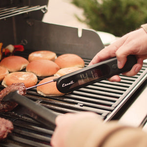 Infrared Surface and Folding Probe Digital Thermometer in Black
