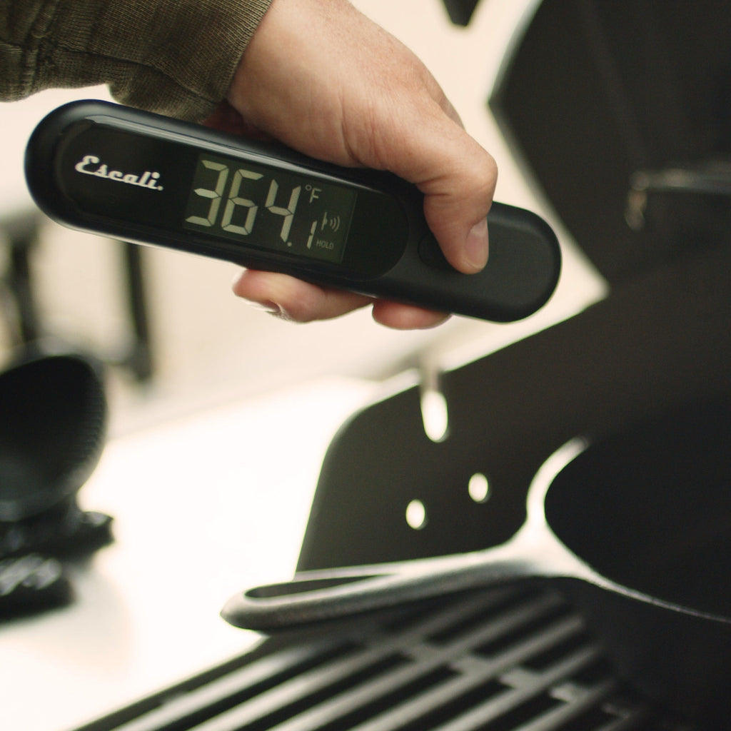 Infrared Surface and Folding Probe Digital Thermometer in Black