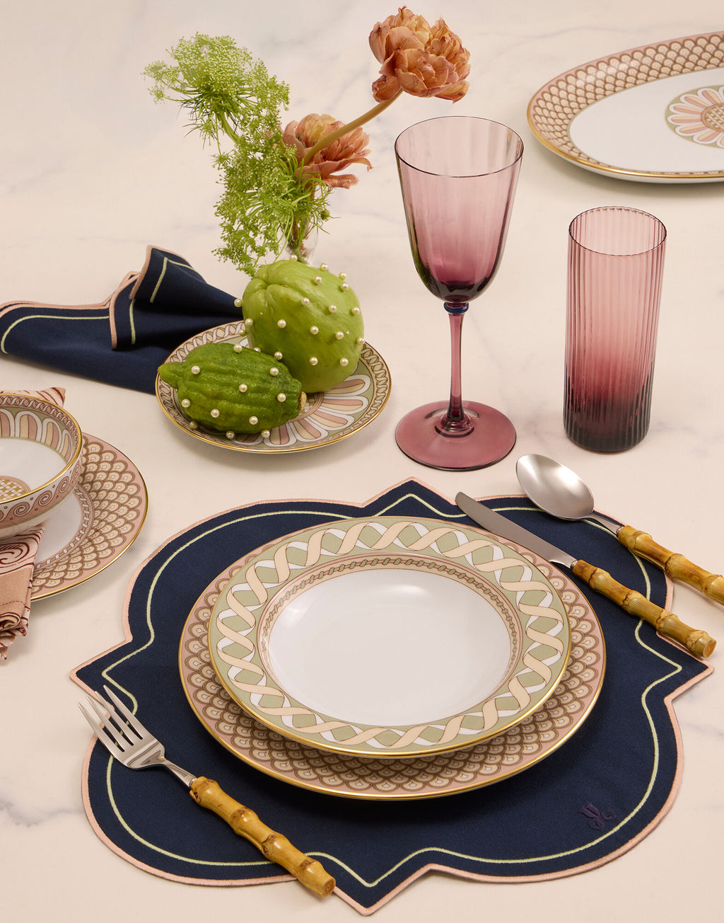 Oval Platter in Odysseus Dusty Pink