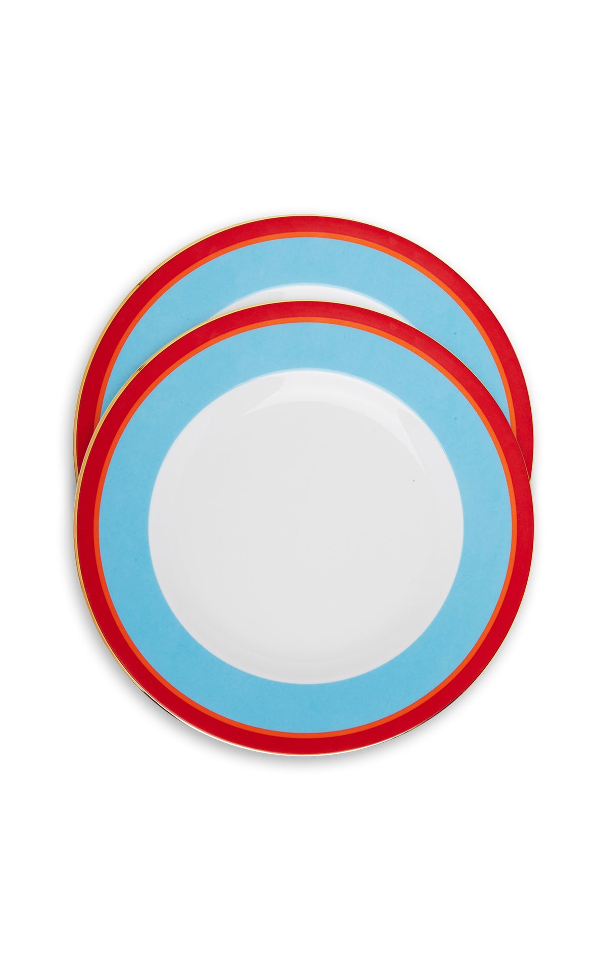 Dinner Plates in Rainbow Azzurro Light Blue, Set of 2