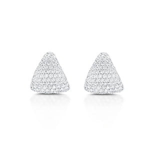Diamond-Earring-Cup-White-Gold-A, 14k white gold