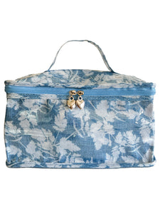 Vanity Bag in Floral Denim