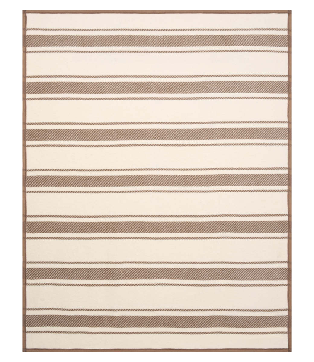 Dockside Stripe Sepia Blanket
