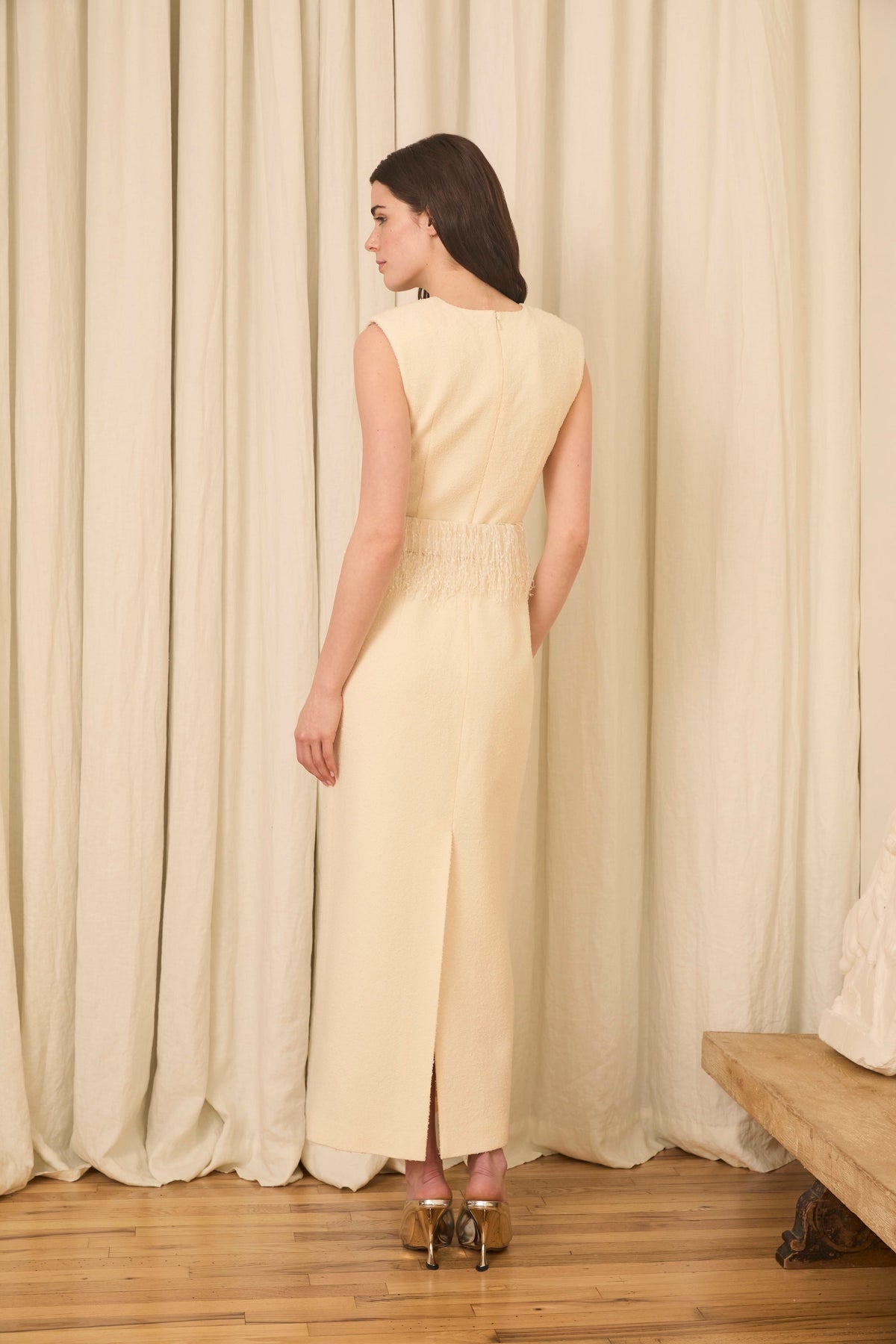 Dolores Midi Dress in Bouclé