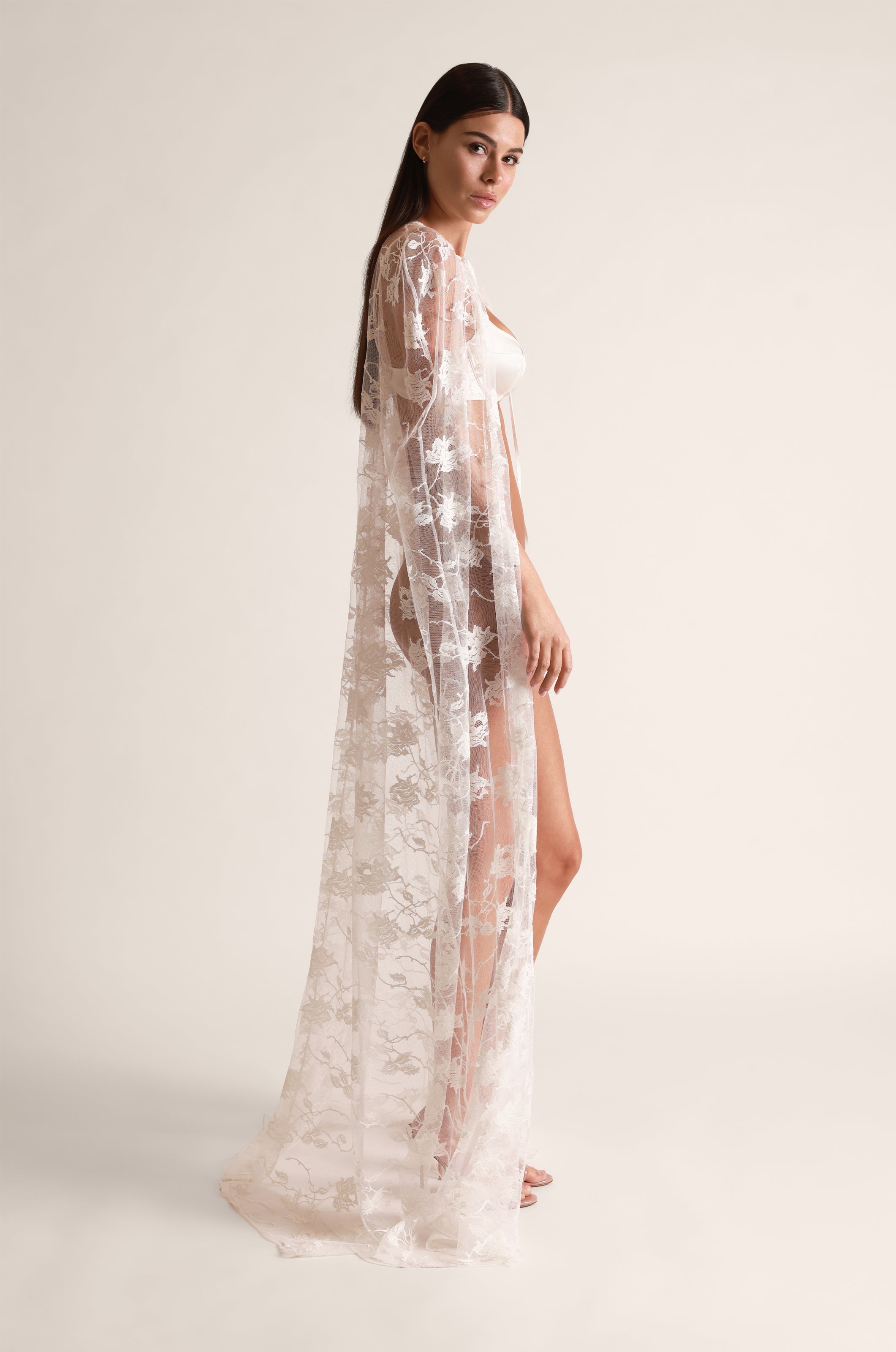 Dominique Cape in Ivory
