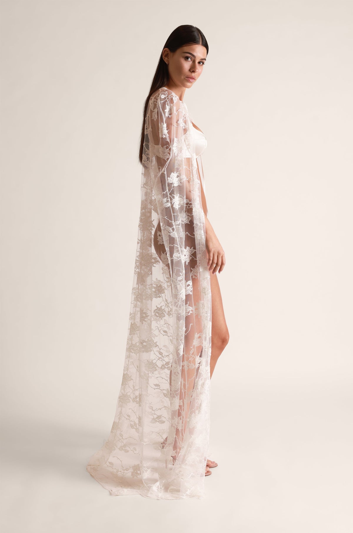 Dominique Cape in Ivory