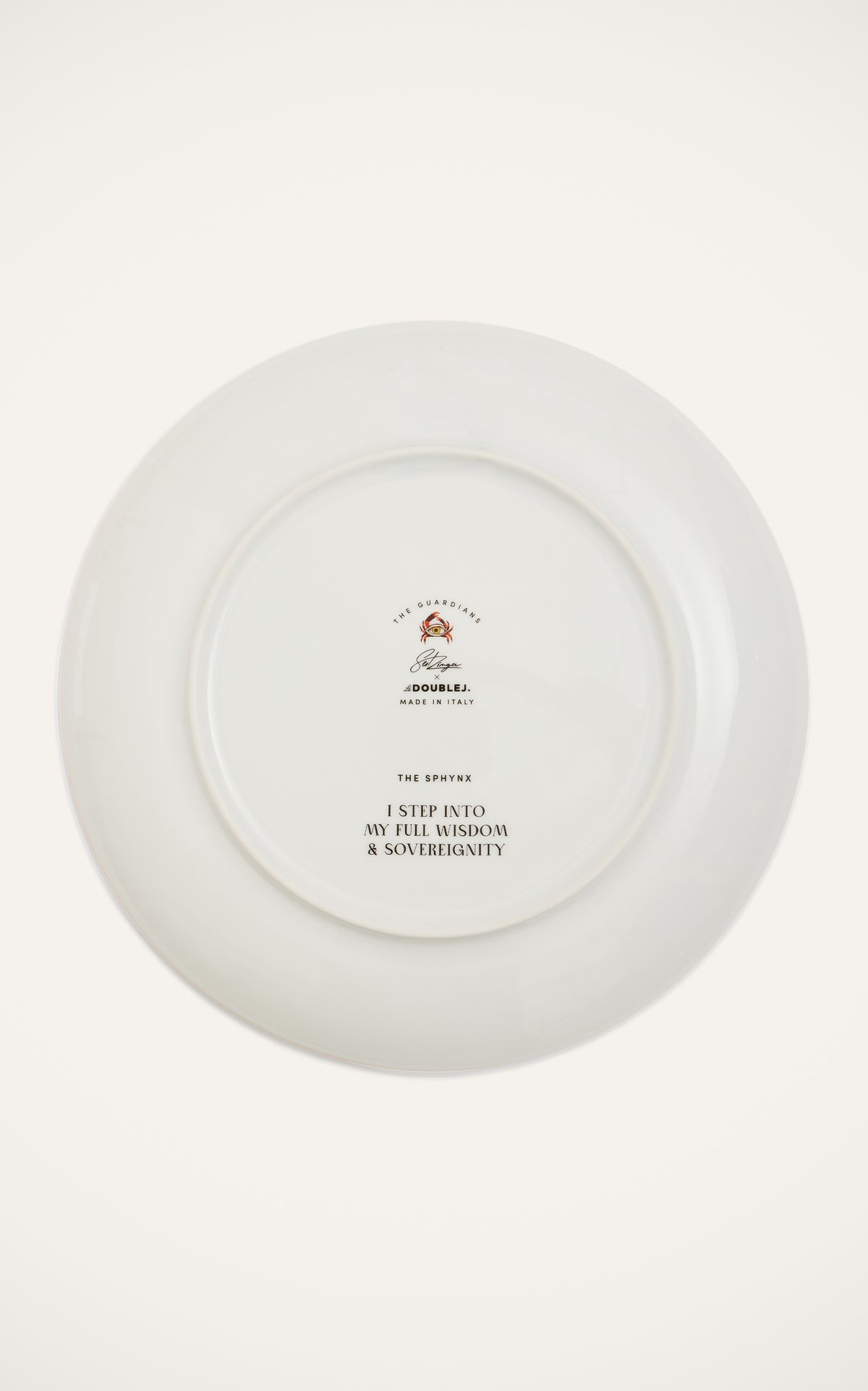 Decorative Plate in The Sphynx Saffron