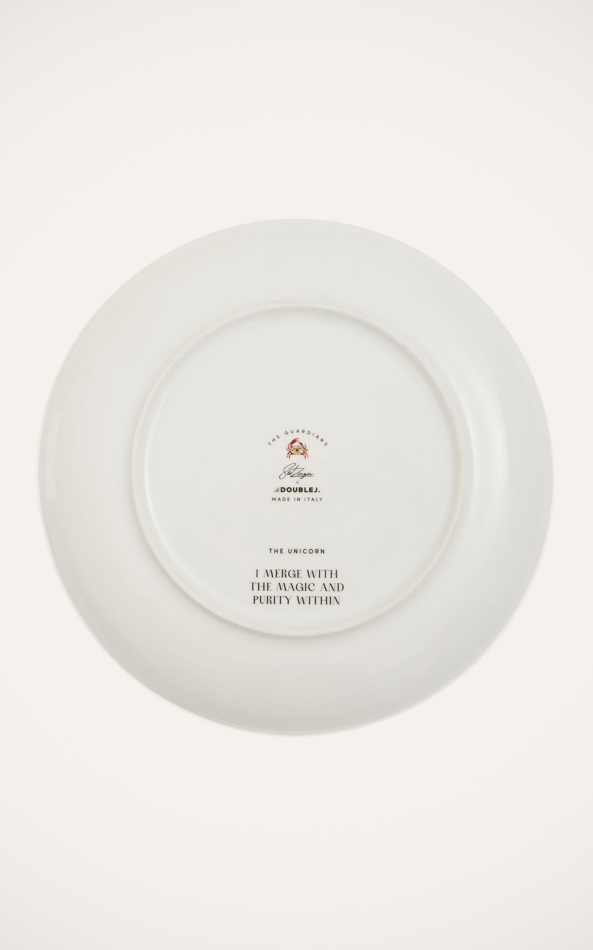 Decorative Plate in The Unicorn Light Green