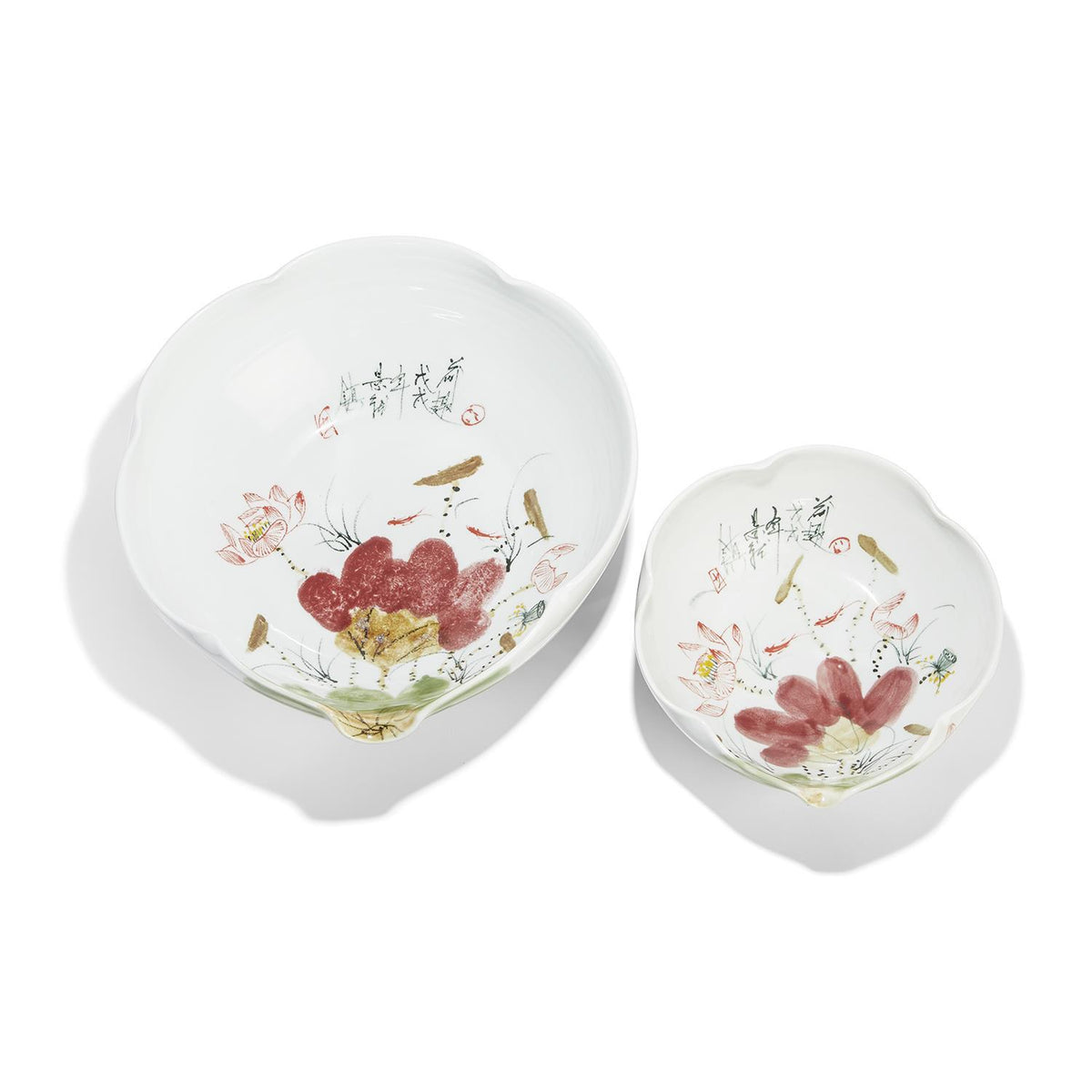 Japanese Blossoms Bowls, Set of 2