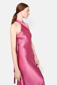 Cropped Pandora Dress in Magenta