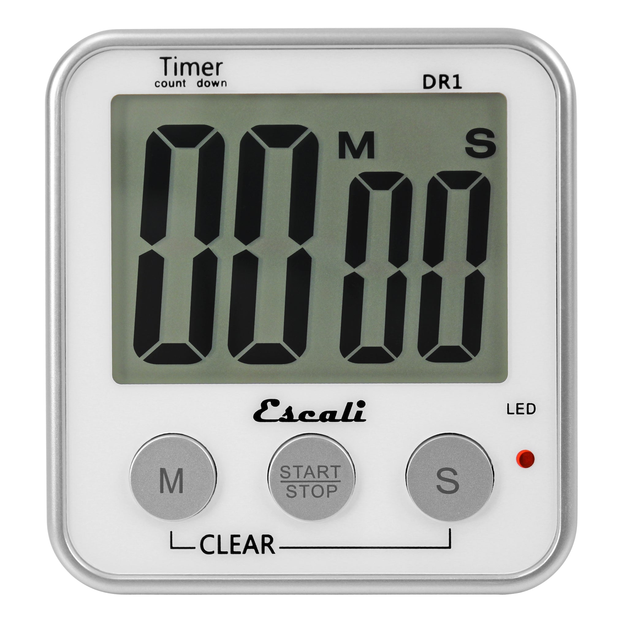 Extra Large Display Digital Timer in White