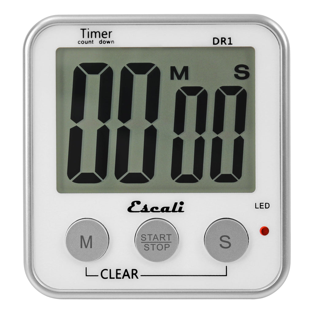 Extra Large Display Digital Timer in White