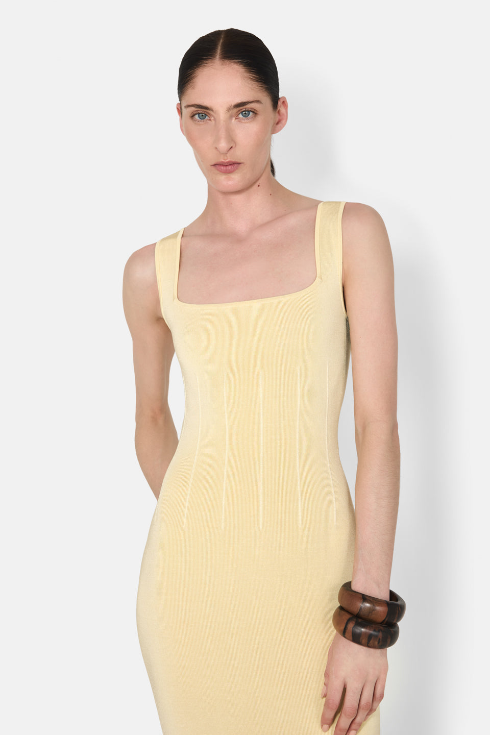 Atalanta Short Dress in Camomile