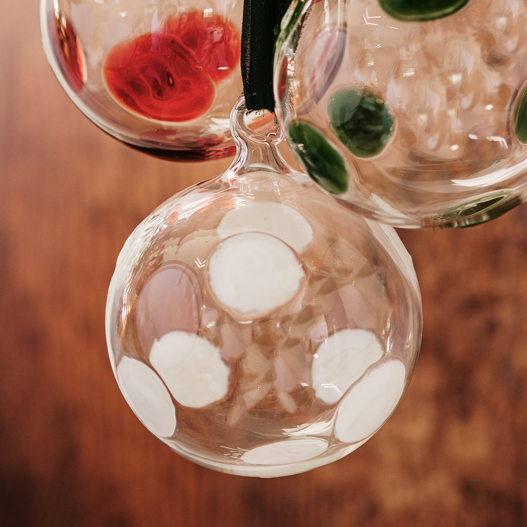 Drop Ornament in White