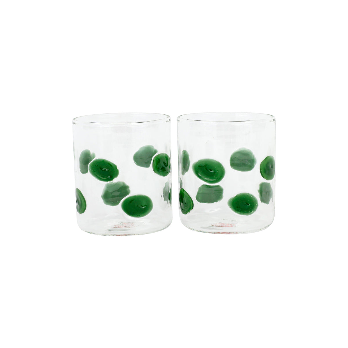 Drop Green Double Old Fashioned, Set of 2