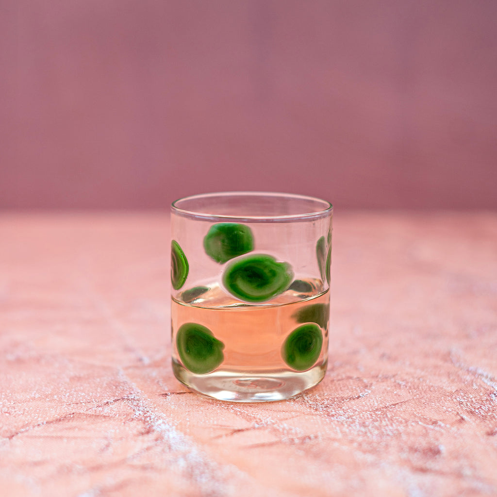 Drop Green Double Old Fashioned, Set of 2