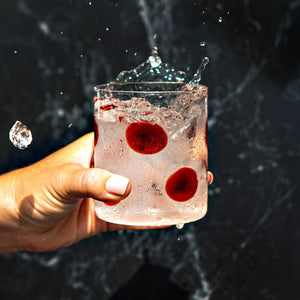 Drop Red Double Old Fashioned in Red, Set of 2