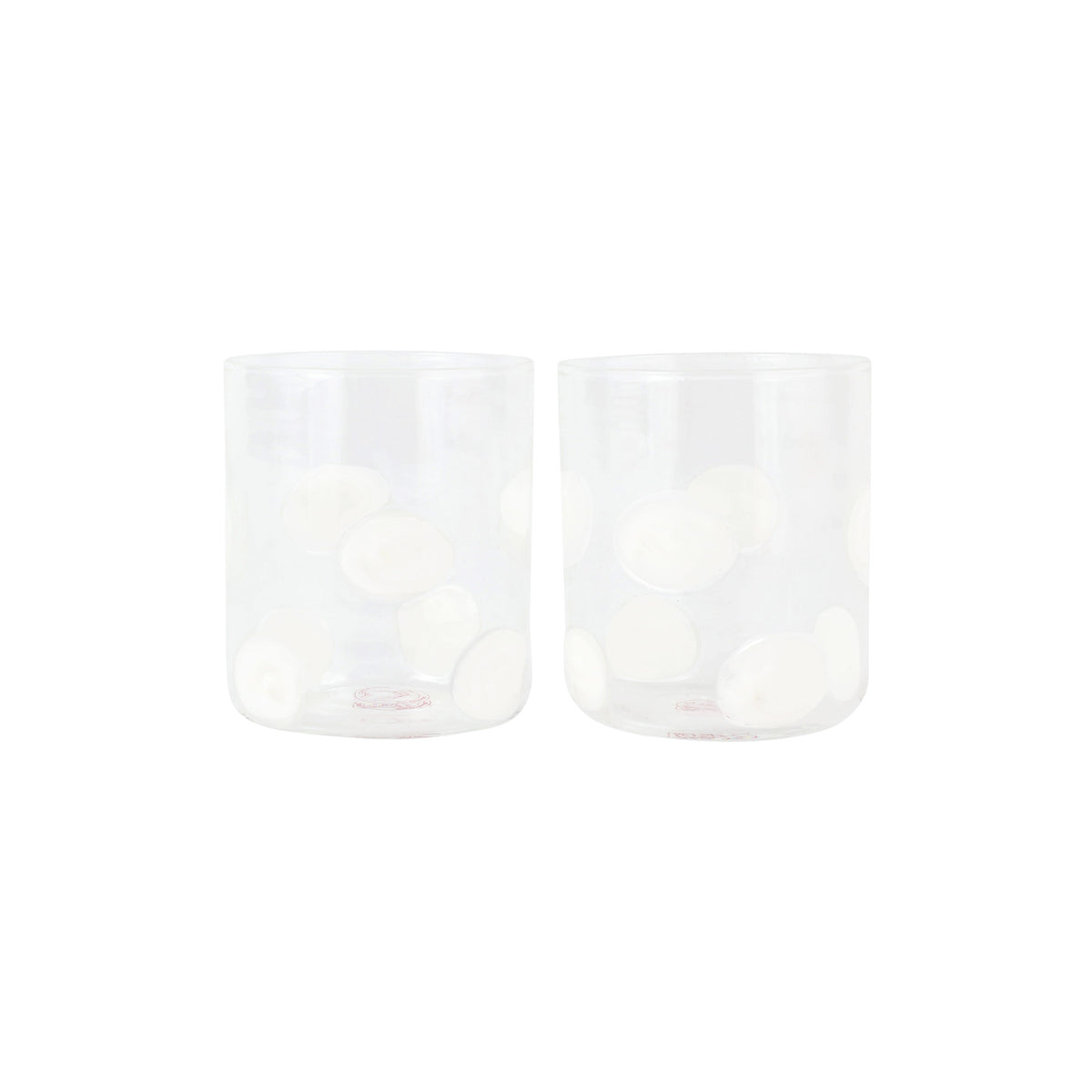 Drop White Double Old Fashioned in White, Set of 2