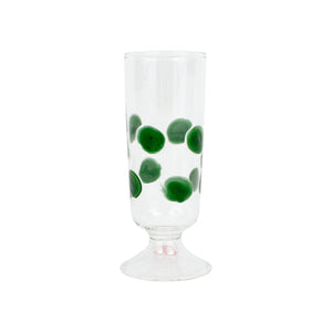 Drop Green Champagne Glass