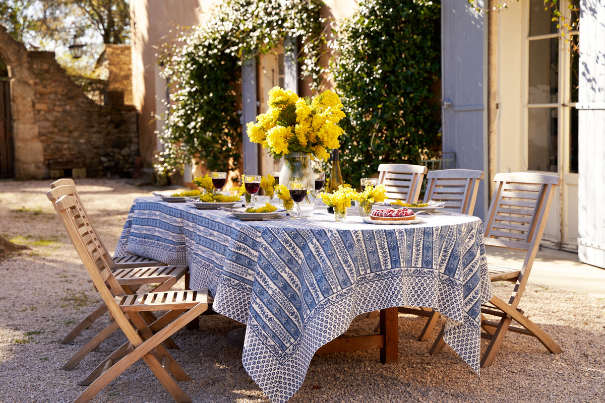 Provence Avignon Tablecloth in Blue & Marine