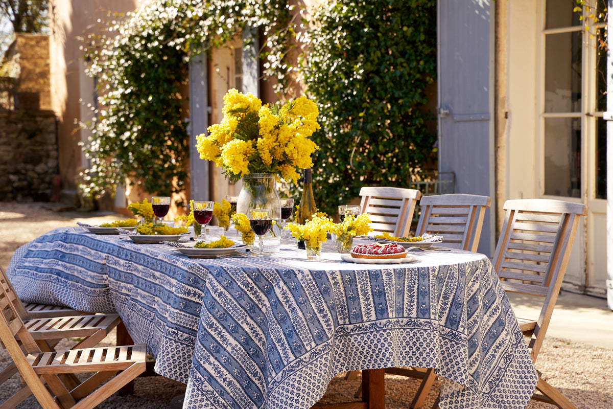 Provence Avignon Tablecloth in Blue & Marine