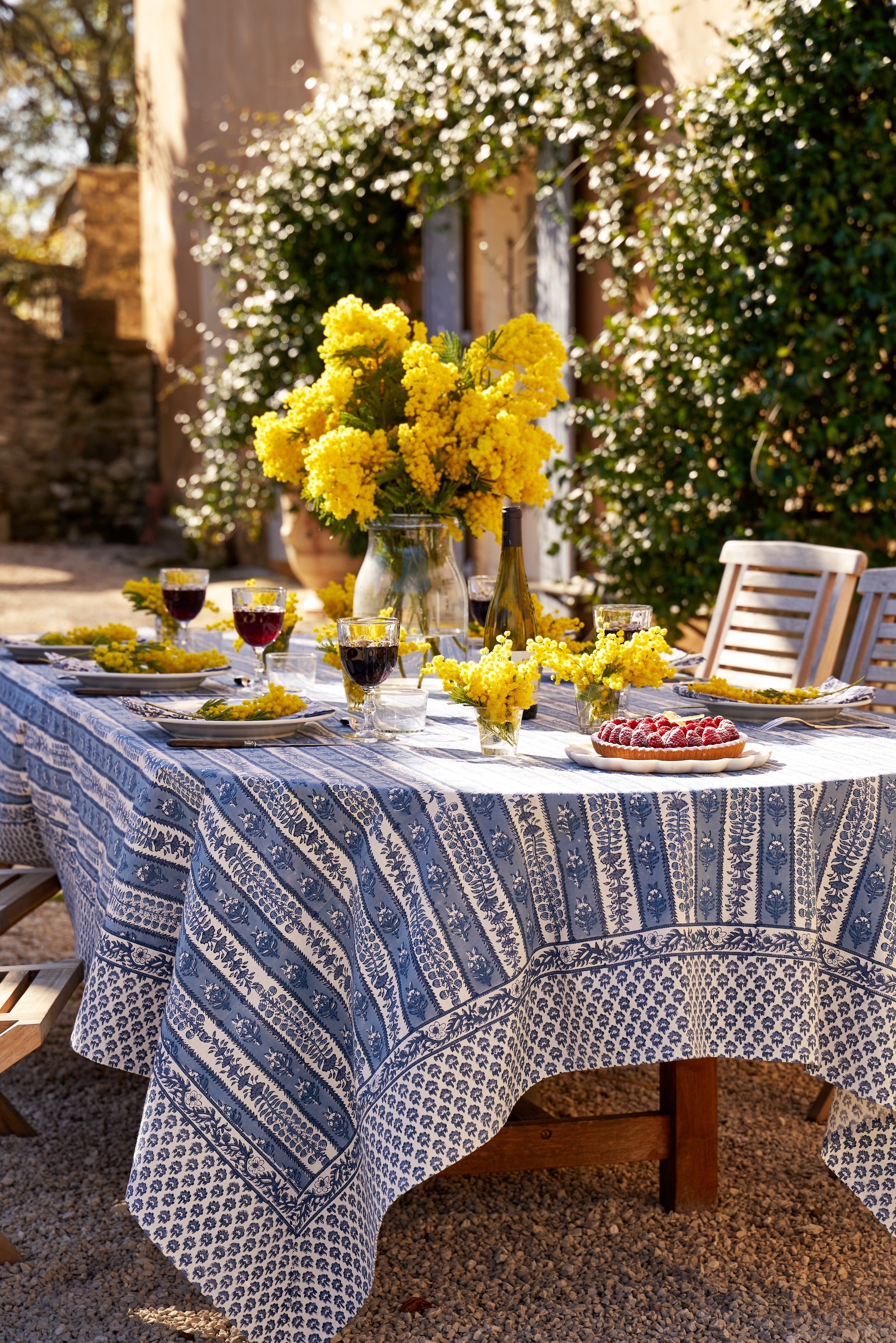 Provence Avignon Tablecloth in Blue & Marine