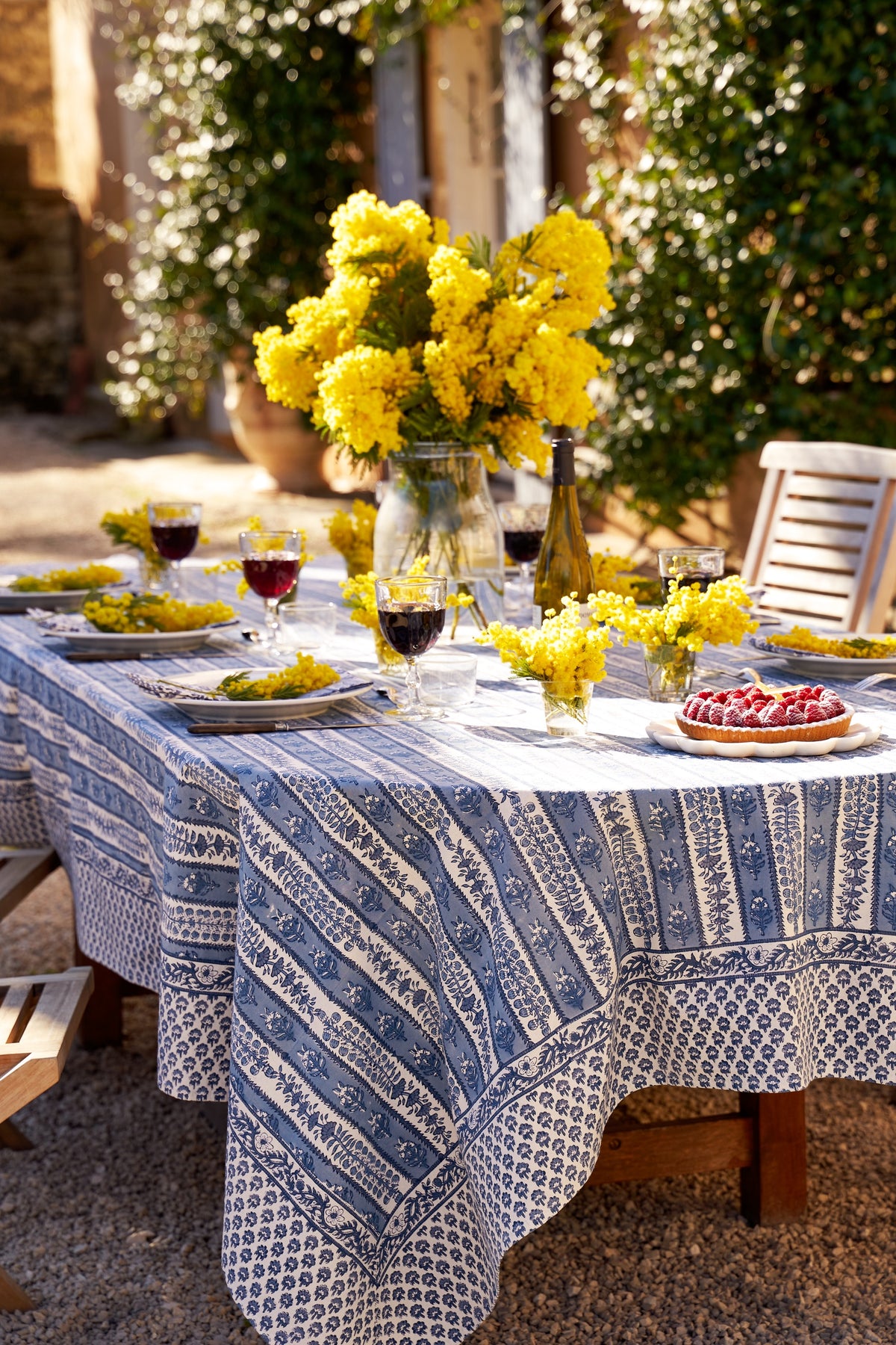 Provence Avignon Tablecloth in Blue & Marine