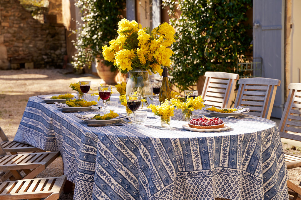 Provence Avignon Tablecloth in Blue & Marine