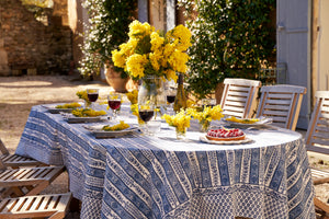 Provence Avignon Tablecloth in Blue & Marine