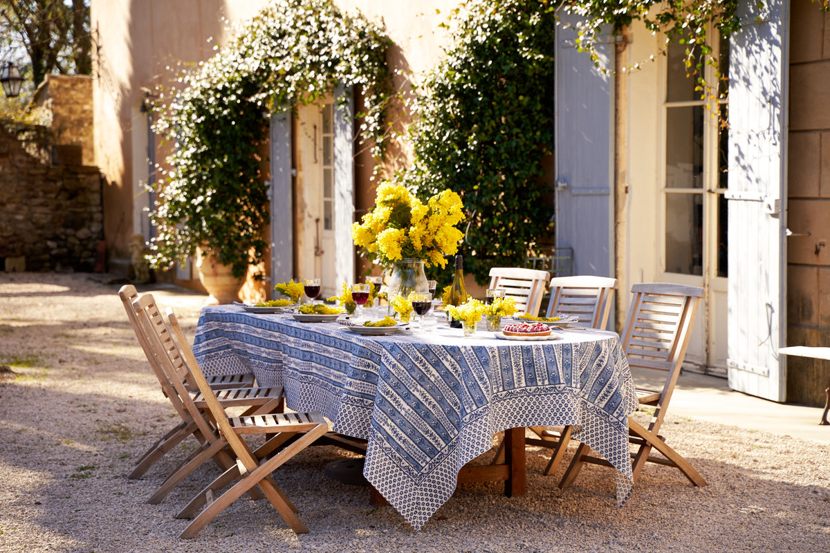 Provence Avignon Tablecloth in Blue & Marine