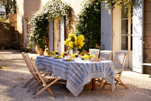 Provence Avignon Tablecloth in Blue & Marine