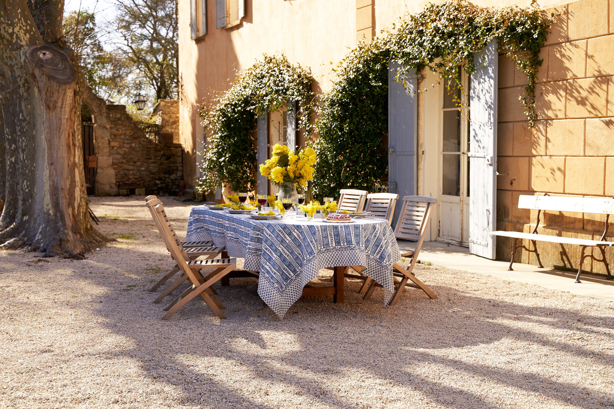 Provence Avignon Tablecloth in Blue & Marine