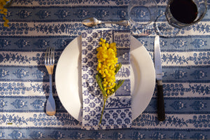 Provence Avignon Napkins in Blue & Marine , Set of 6