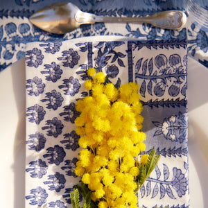 Provence Avignon Napkins in Blue & Marine , Set of 6