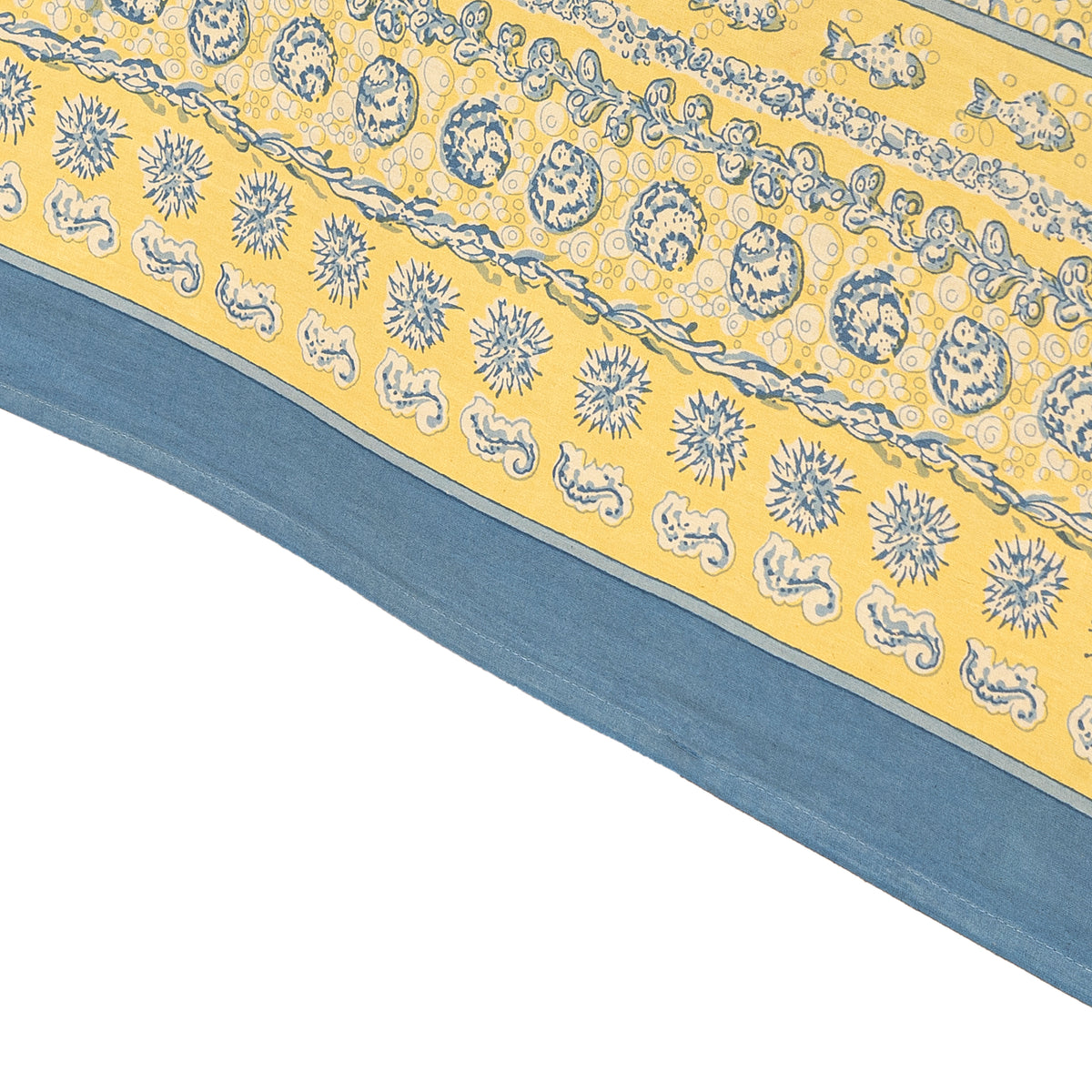 La Mer Tablecloth in Blue & Yellow