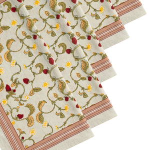 Fraises des Bois Napkins, Set of 6